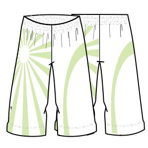 Patron ropa, Fashion sewing pattern, molde confeccion, patronesymoldes.com Bermuda Basketball 7063 LADIES Shorts